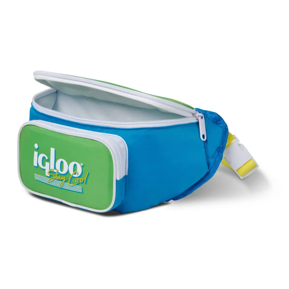 00066059-Igloo - Retro Fanny Pack Cooler Bag  - Blue