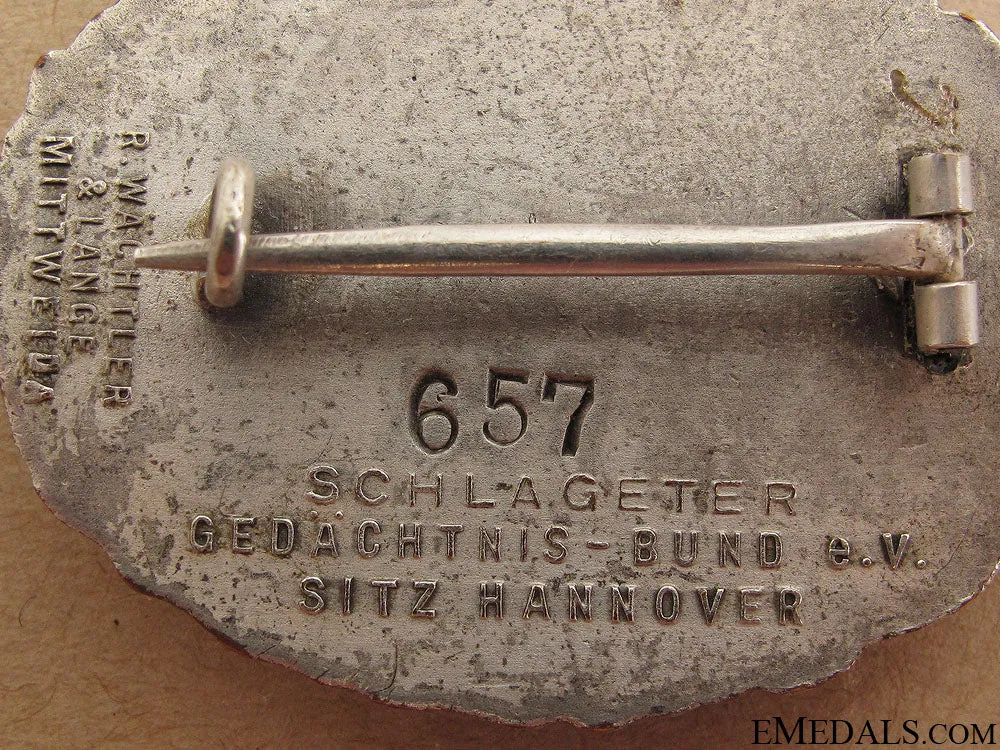 10 Year Schlageter Memorial Award 1923-33