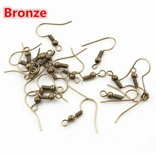 100pcs/lot 20x17mm DIY Earring Findings Hooks