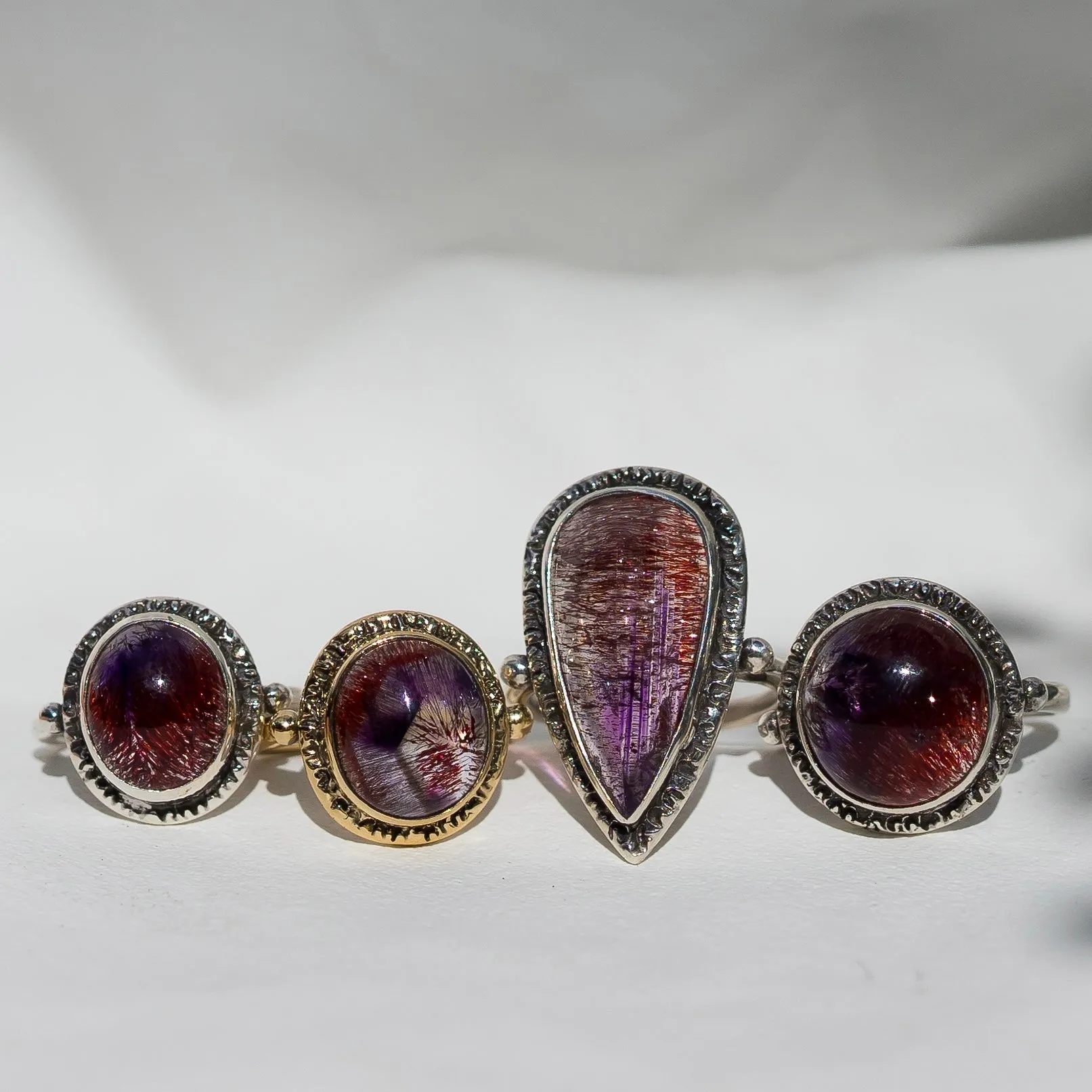 14k Gold Super Seven Ring