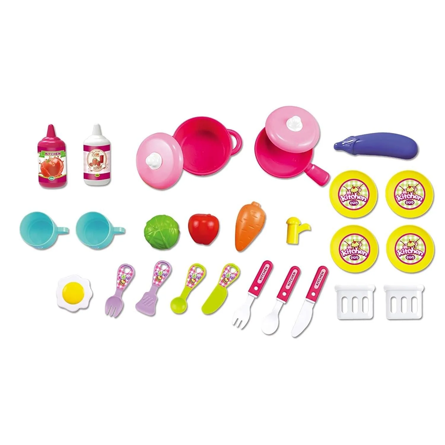 2-in-1 Pretend Play Game Travel Suitcase for Girls