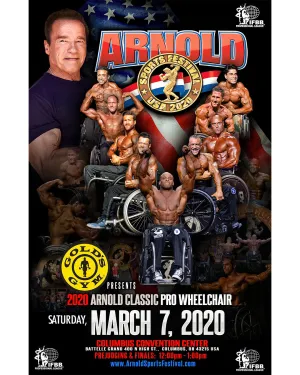 2020 Arnold Classic Pro Wheelchair - 11x17 Signed Posters