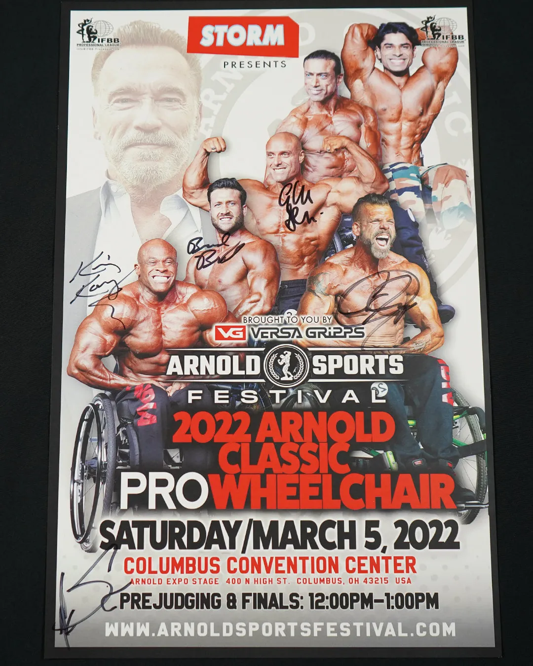 2022 Arnold Classic Pro Wheelchair - 11x17 Signed Posters