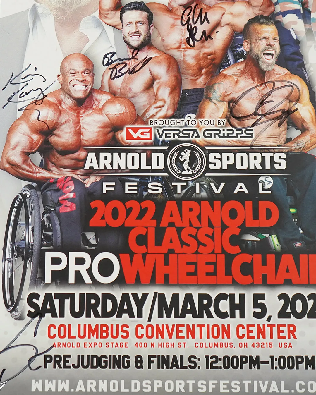 2022 Arnold Classic Pro Wheelchair - 11x17 Signed Posters