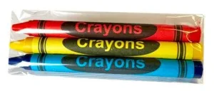3-Pack Premium Cello Crayons (720 Packs of 3 each = 2,160 crayons/case)