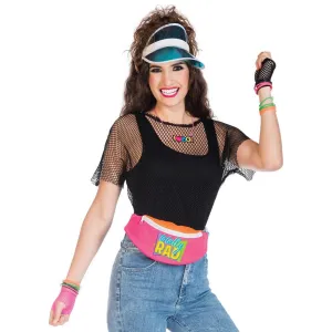 80's Kit - visor, fanny pack and necklace