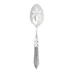 Aladdin Brilliant Light Gray Slotted Serving Spoon