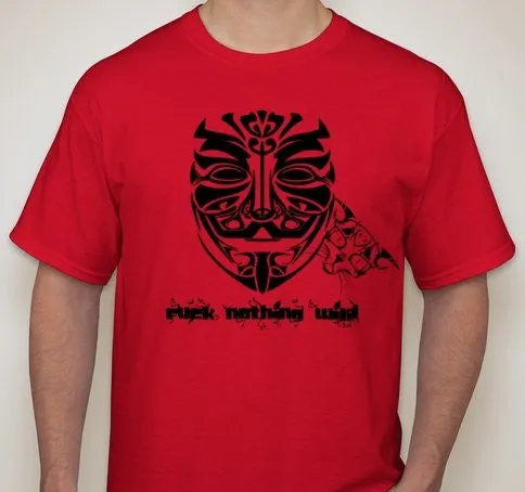 Anonymous Fuck Nothing Wild With Cat #Caturday T-shirt