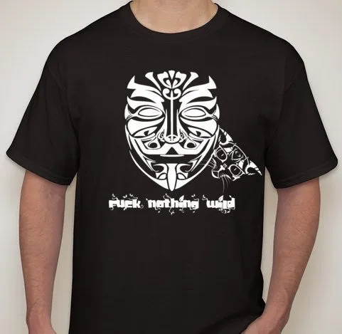 Anonymous Fuck Nothing Wild With Cat #Caturday T-shirt