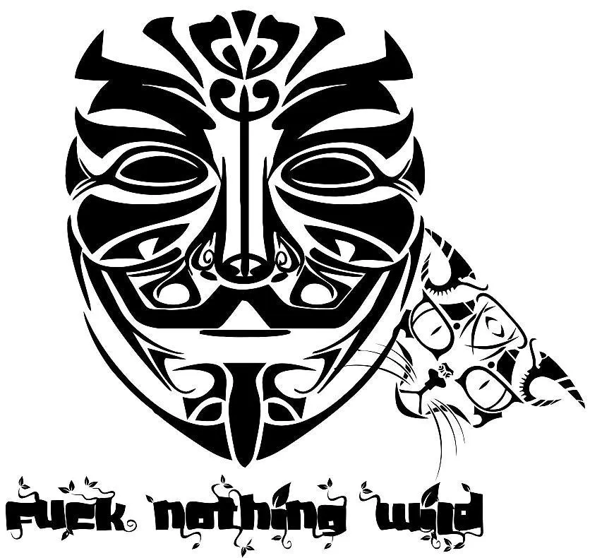 Anonymous Fuck Nothing Wild With Cat #Caturday T-shirt