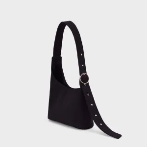 Asymmetrical bag - Simona: Black