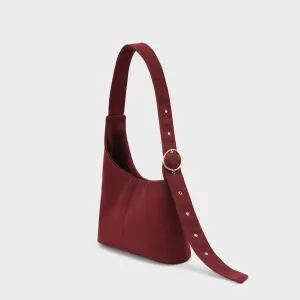 Asymmetrical bag - Simona: Burgundy