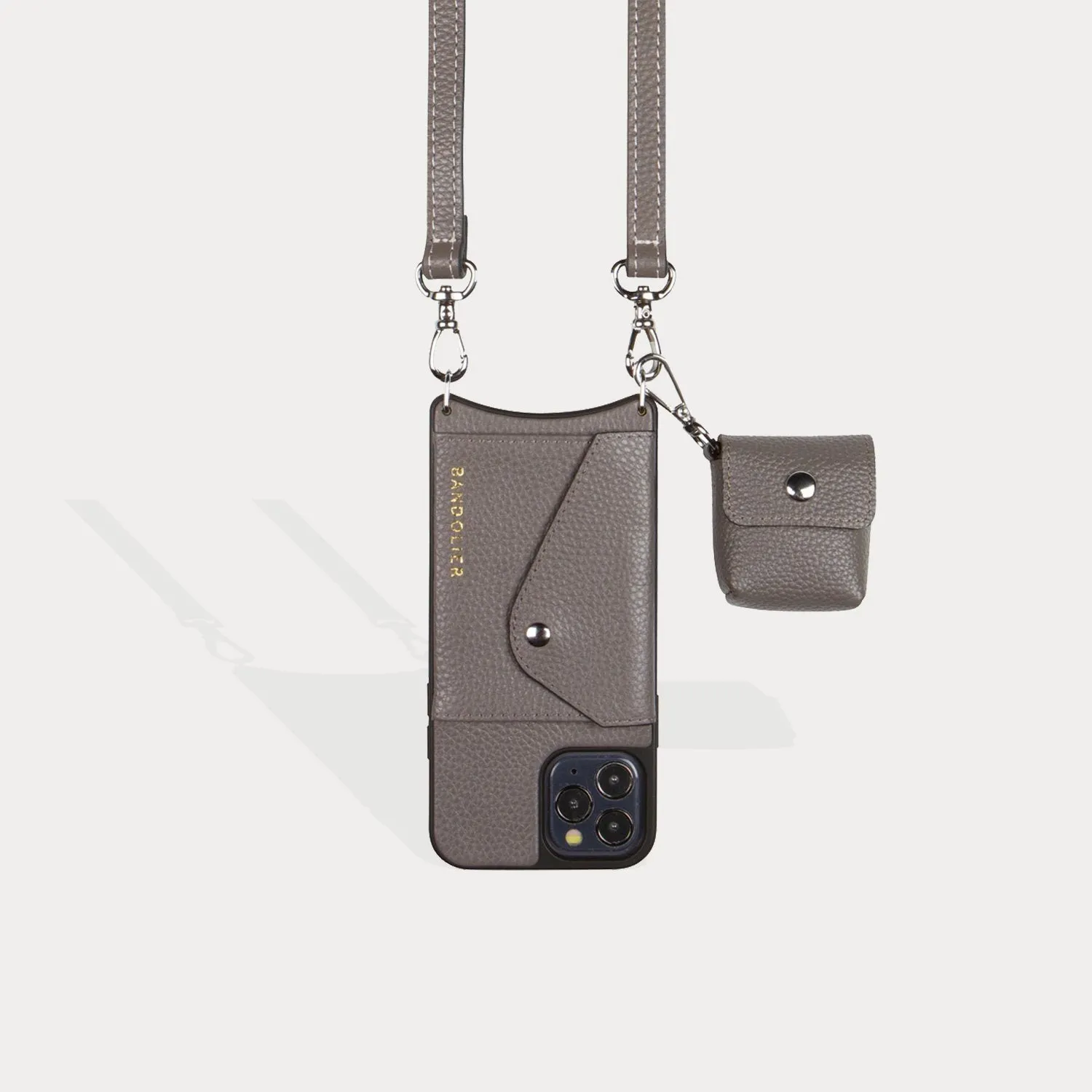 Avery AirPods Clip-On Pouch - Grey/Silver