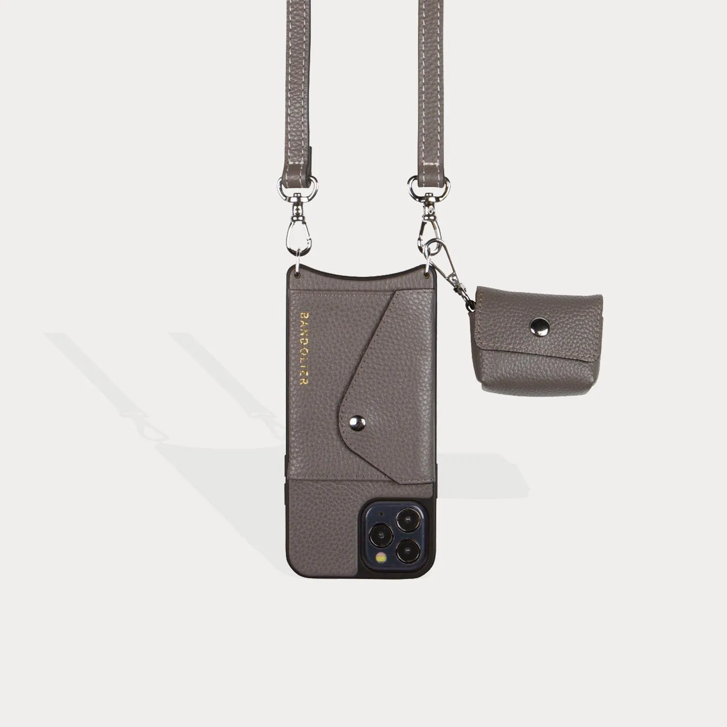 Avery AirPods Clip-On Pouch - Grey/Silver