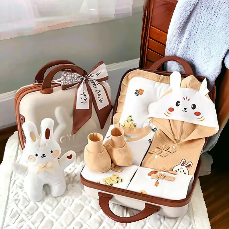 Baby Bliss 23 Piece Newborn Mini Suitcase Hamper – Ultimate Baby Shower Collection