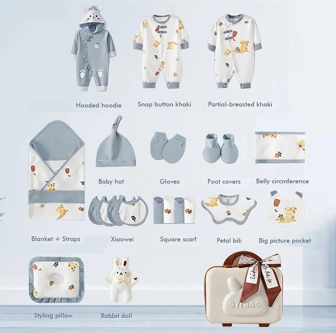 Baby Bliss 23 Piece Newborn Mini Suitcase Hamper – Ultimate Baby Shower Collection