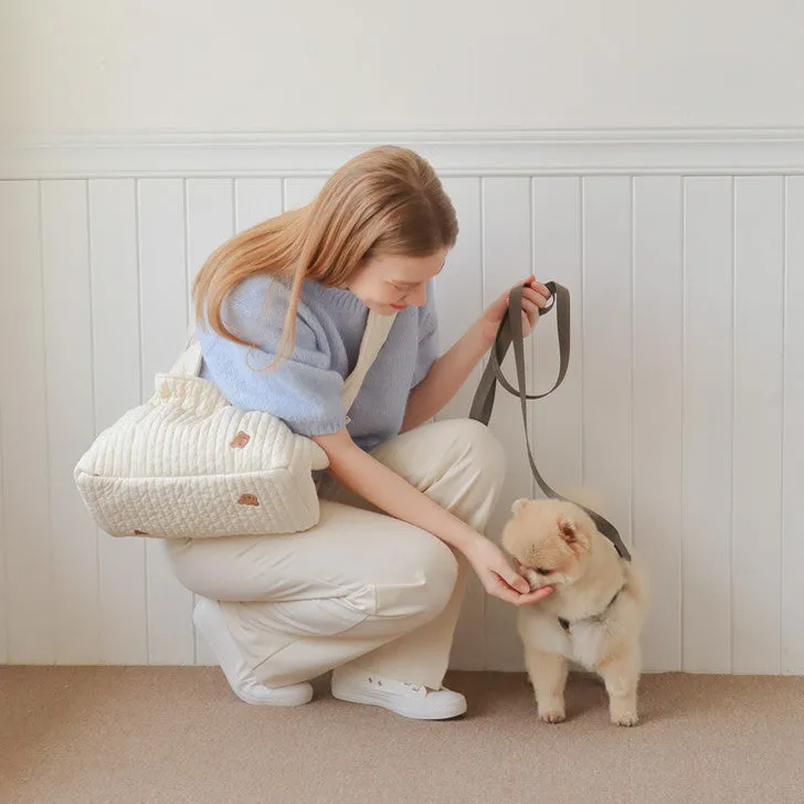 Bear Printed Dog Cat Carrier Bag