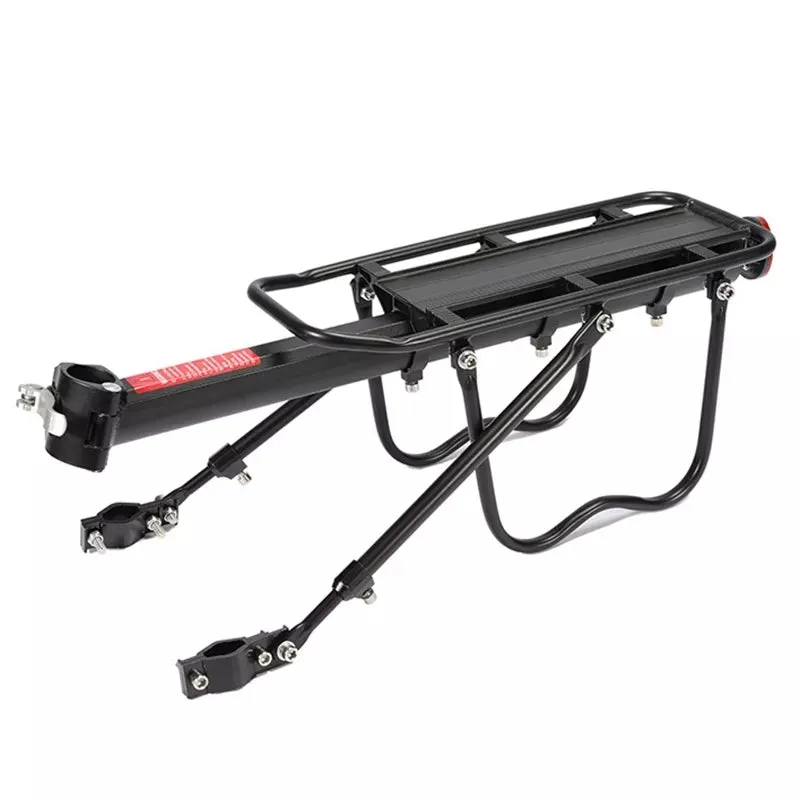 Bicycle aluminum luggage carrier Velo rear wheel transport carrier incl. reflector (up to 50kg) - black