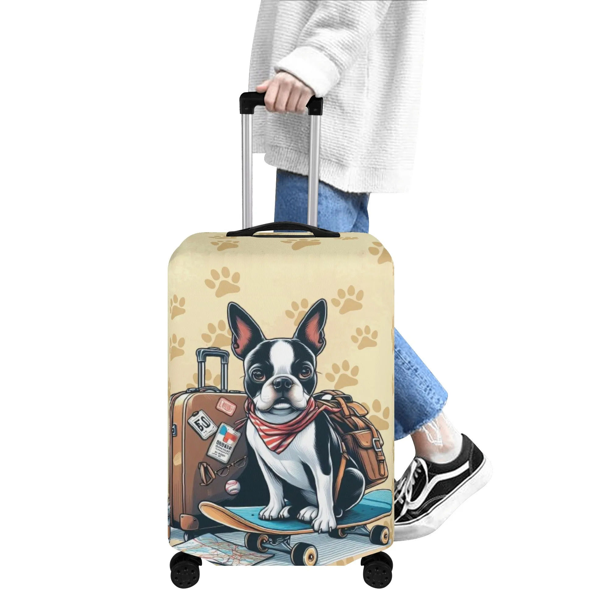 Birdie - Luggage Cover for Boston Terrier lovers