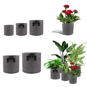 Black Felt Pots Garden Plant Grow Bag