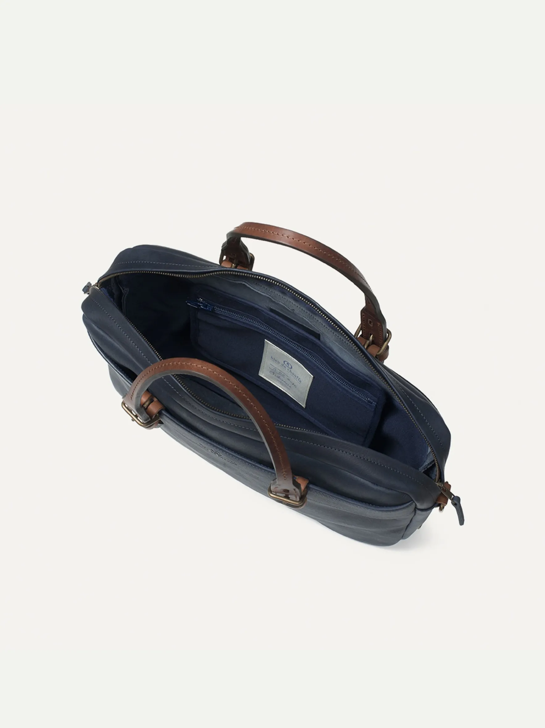 Bleu De Chauffe, Folder Business Bag, Navy Blue