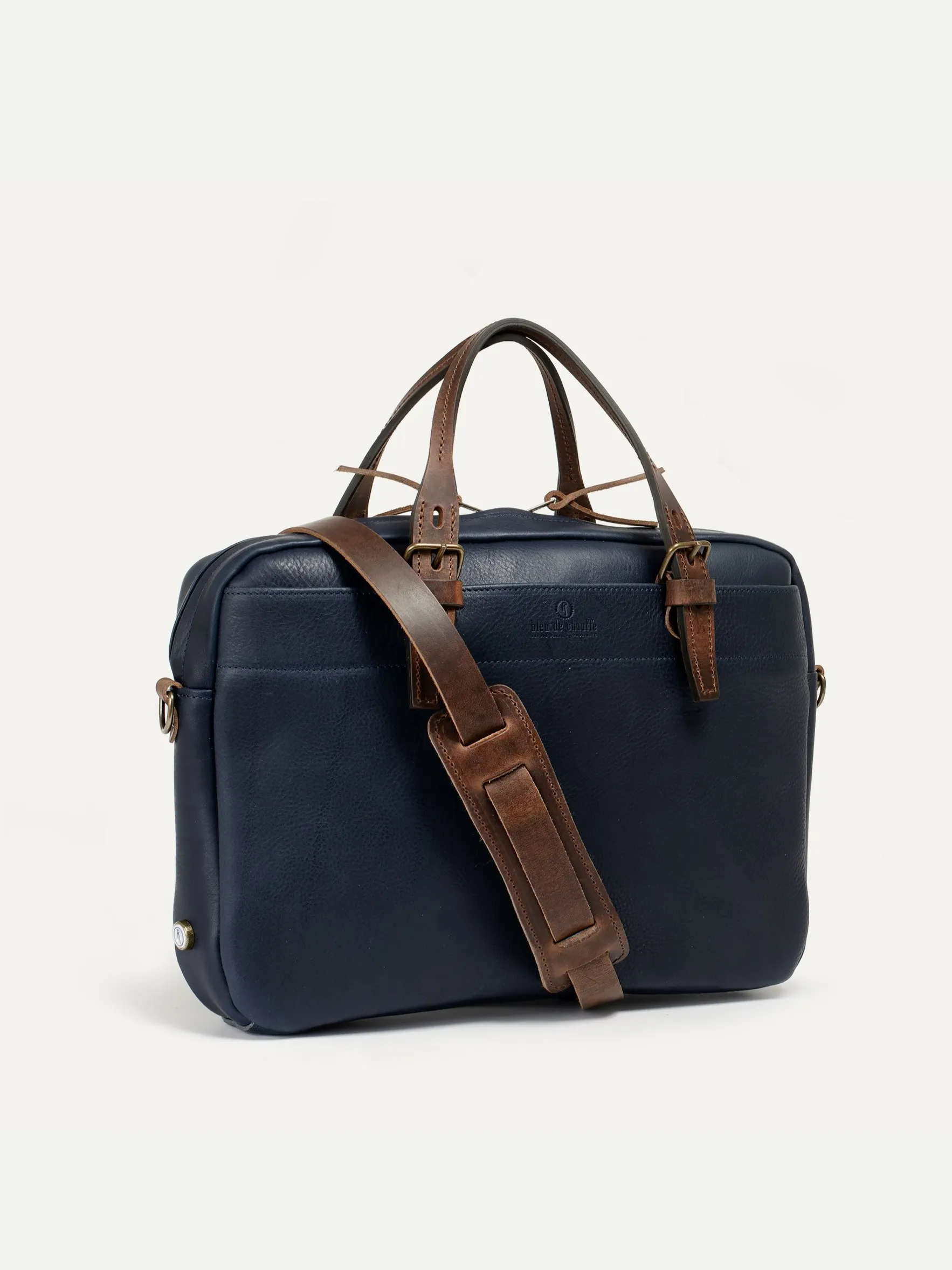 Bleu De Chauffe, Folder Business Bag, Navy Blue