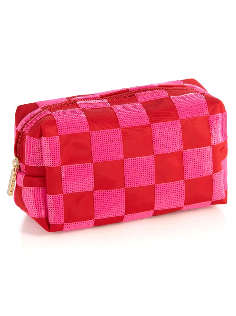 Cara Check Cosmetic Pouch