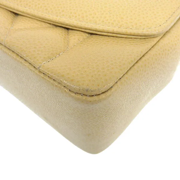 CHANEL Around 1992 Made Diana Flap Chain Bag 25Cm Beige