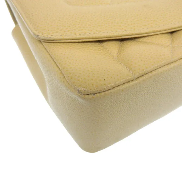 CHANEL Around 1992 Made Diana Flap Chain Bag 25Cm Beige