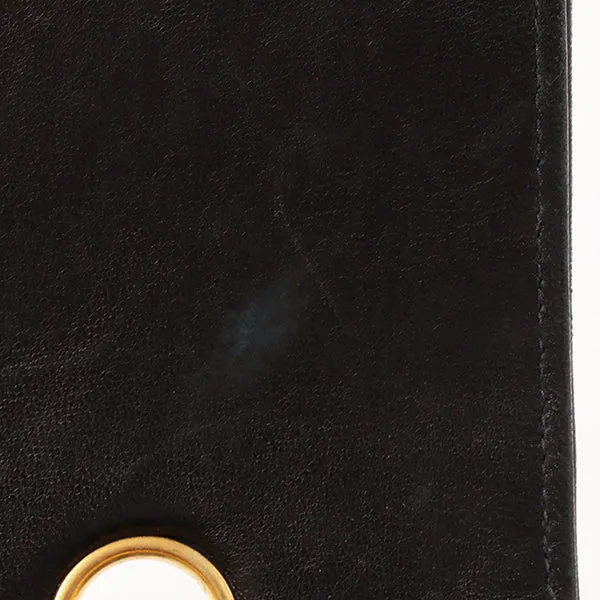 CHANEL Around 1992 Made Diana Flap Chain Bag 25Cm Black