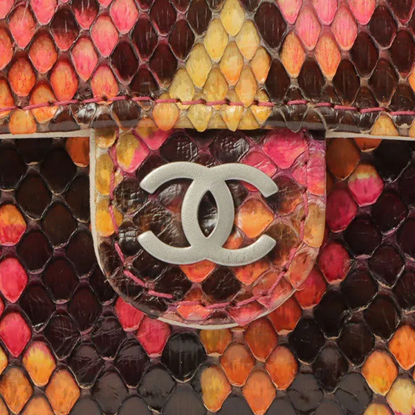 Chanel Around 2000 Made Python Cc Mark Mini Chain Bag Multi
