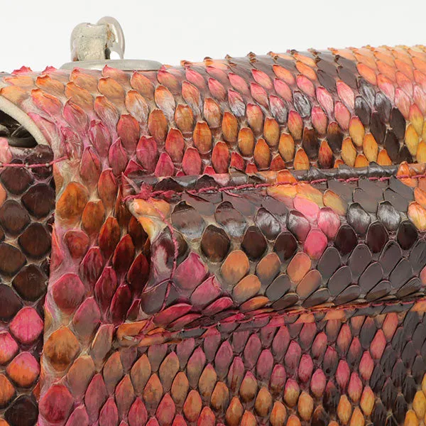 Chanel Around 2000 Made Python Cc Mark Mini Chain Bag Multi