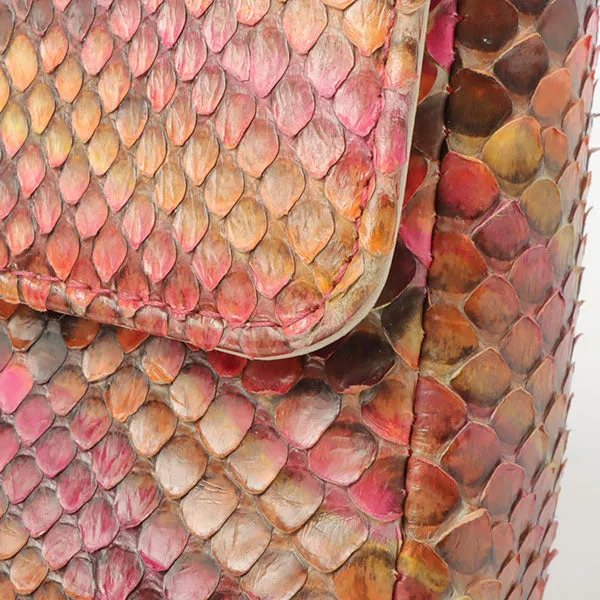 Chanel Around 2000 Made Python Cc Mark Mini Chain Bag Multi
