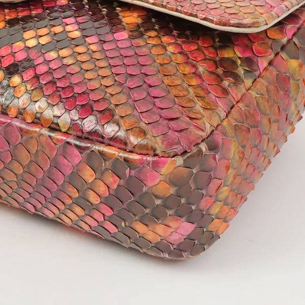 Chanel Around 2000 Made Python Cc Mark Mini Chain Bag Multi
