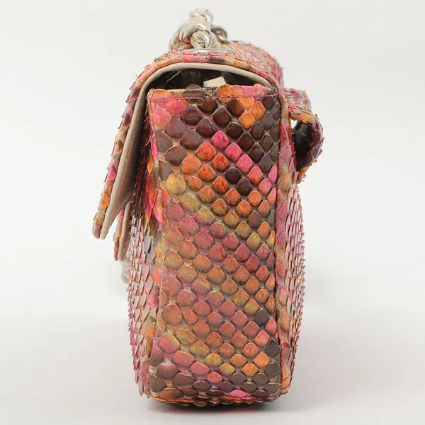 Chanel Around 2000 Made Python Cc Mark Mini Chain Bag Multi