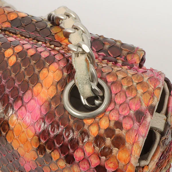 Chanel Around 2000 Made Python Cc Mark Mini Chain Bag Multi
