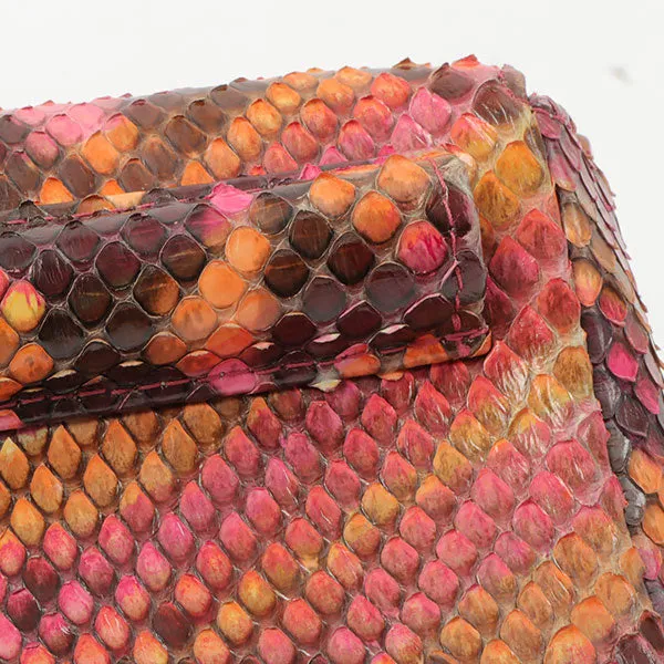 Chanel Around 2000 Made Python Cc Mark Mini Chain Bag Multi