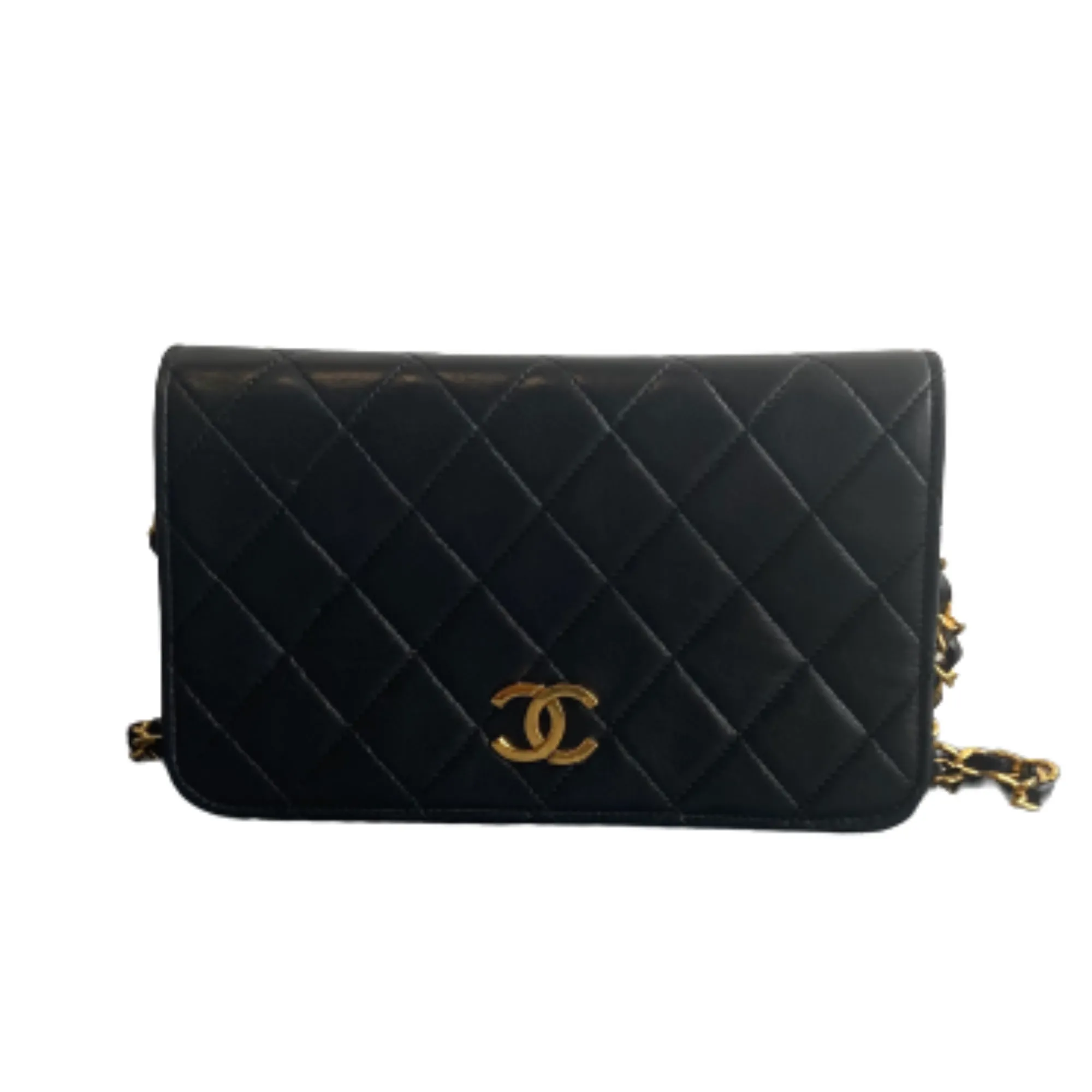 Chanel Black Leather Flap bag shoulder bag