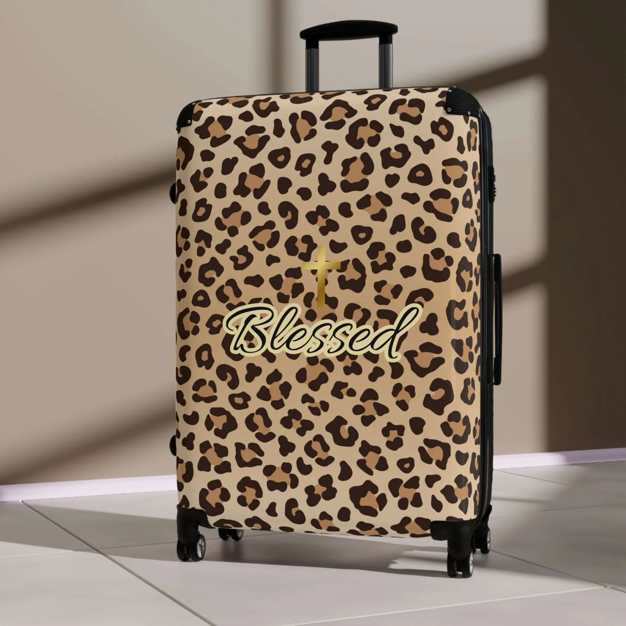 Cheetah Blessed Suitcase