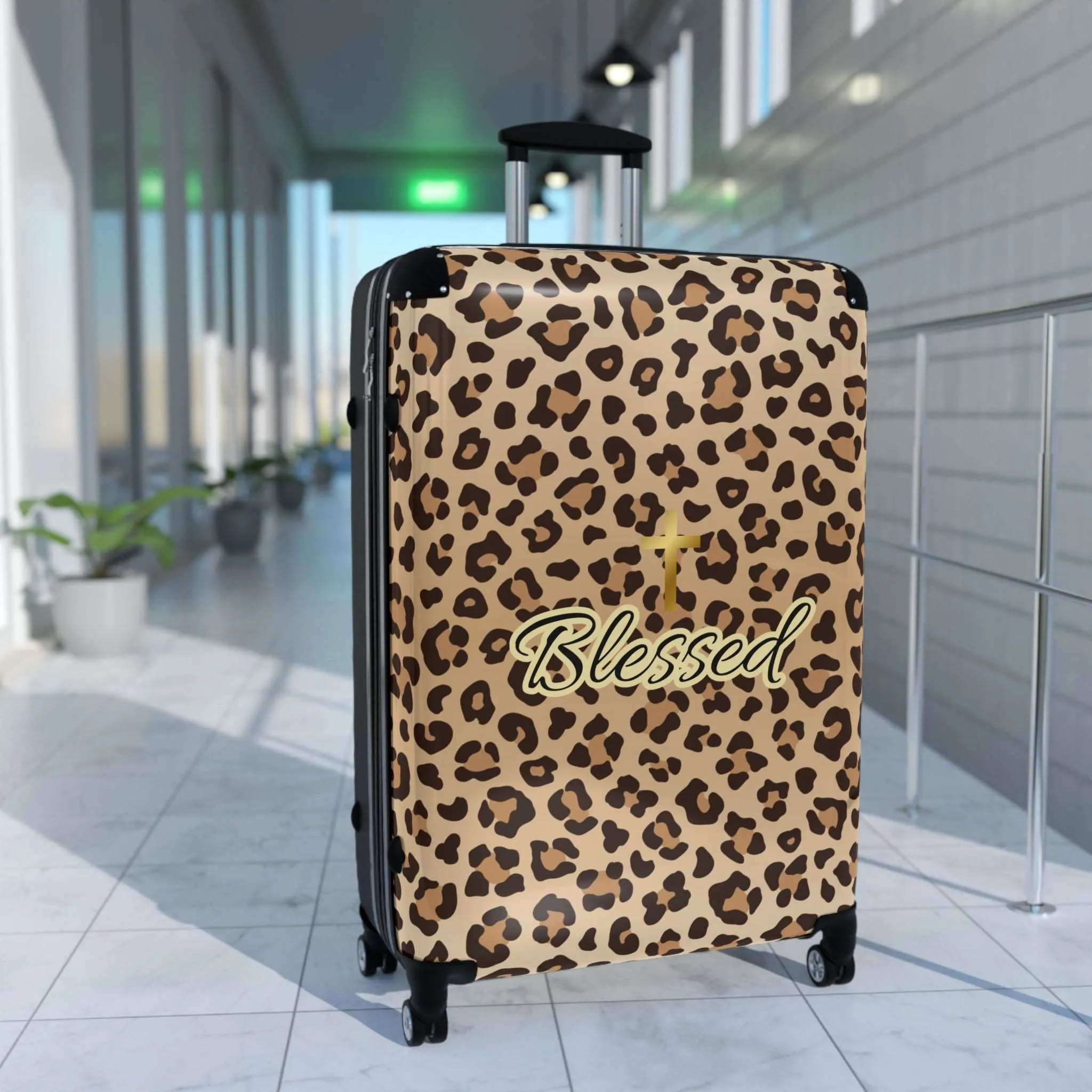 Cheetah Blessed Suitcase
