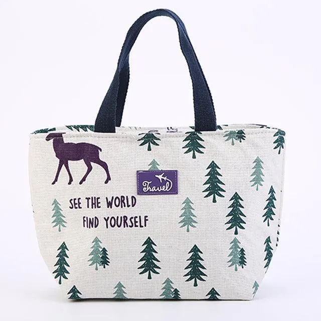 Chic Insulated Lunch Tote: Stylish Meal Carrier by Treselite