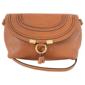 Chloe Tan Mini Marcie Crossbody Bag