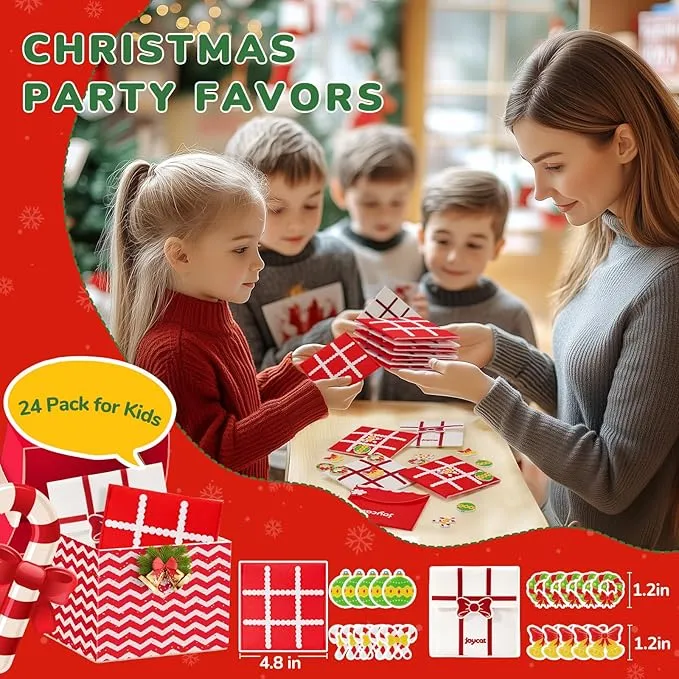 Christmas Party Favors, Tic Tac Toe Strategic Board Game