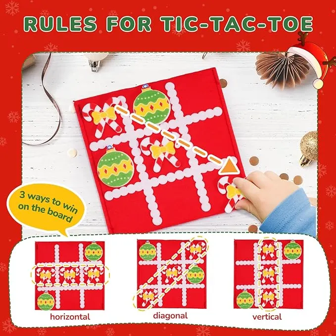 Christmas Party Favors, Tic Tac Toe Strategic Board Game