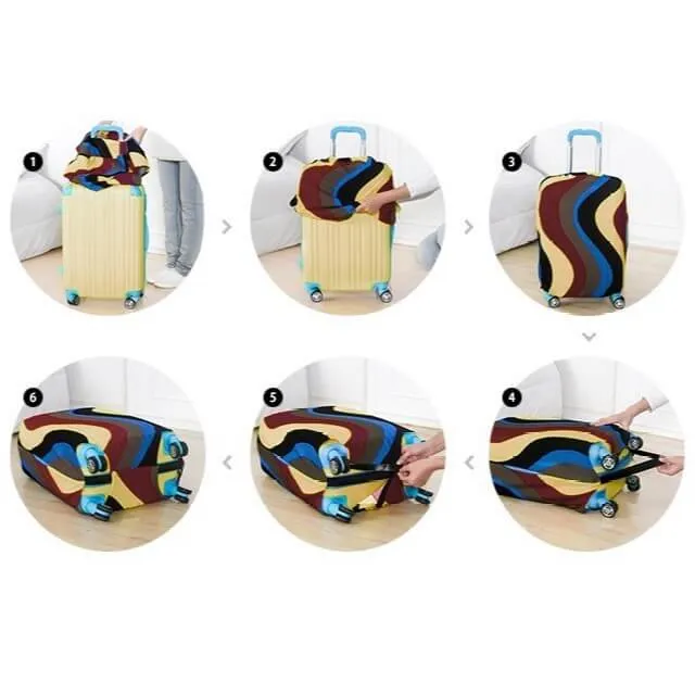 Colorful Feathers | Standard Design | Luggage Suitcase Protective Cover