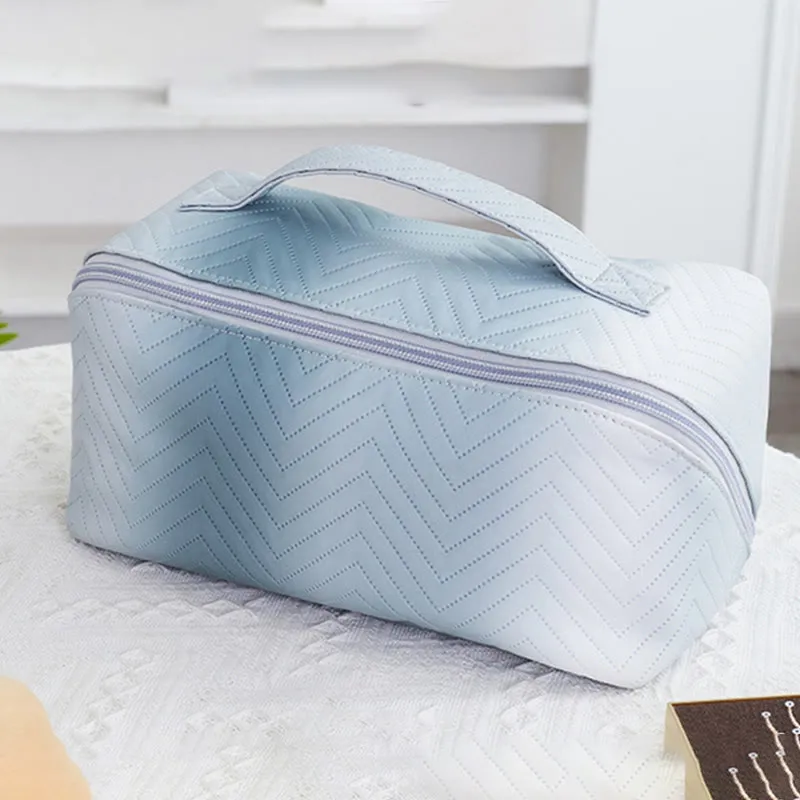 Cosmetic Bag For Women Travel Gradient Color Portable Makeup Bag