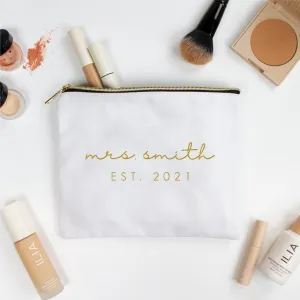 Custom Mrs. EST Makeup Bag