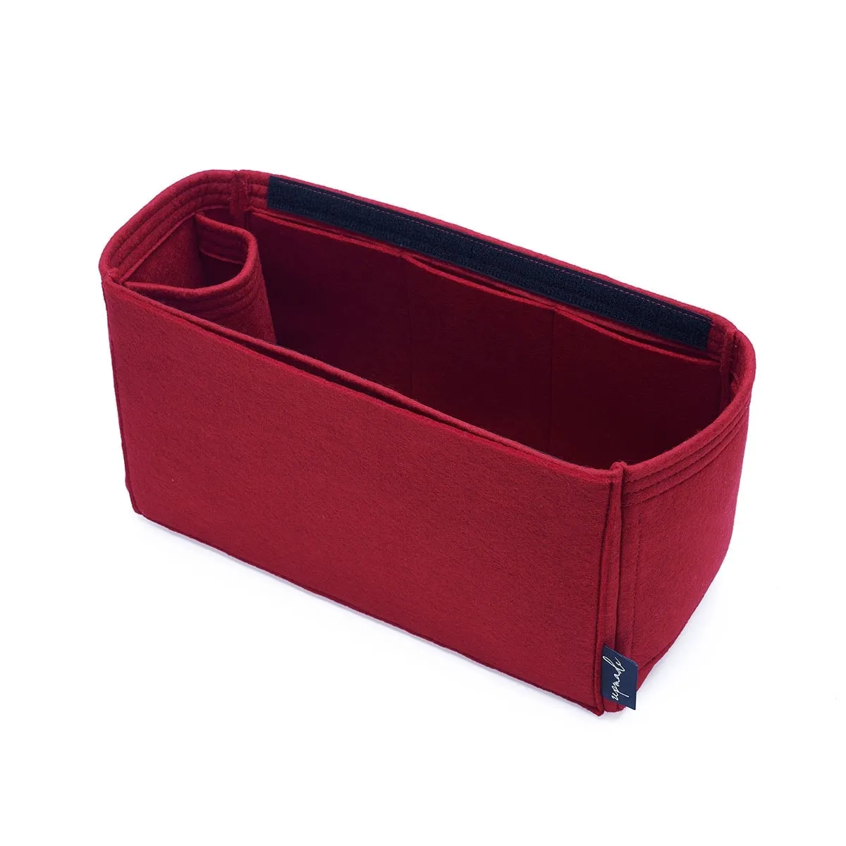 Custom Size Bag Organizer with Zipper Top Closure and Single Bottle Holder