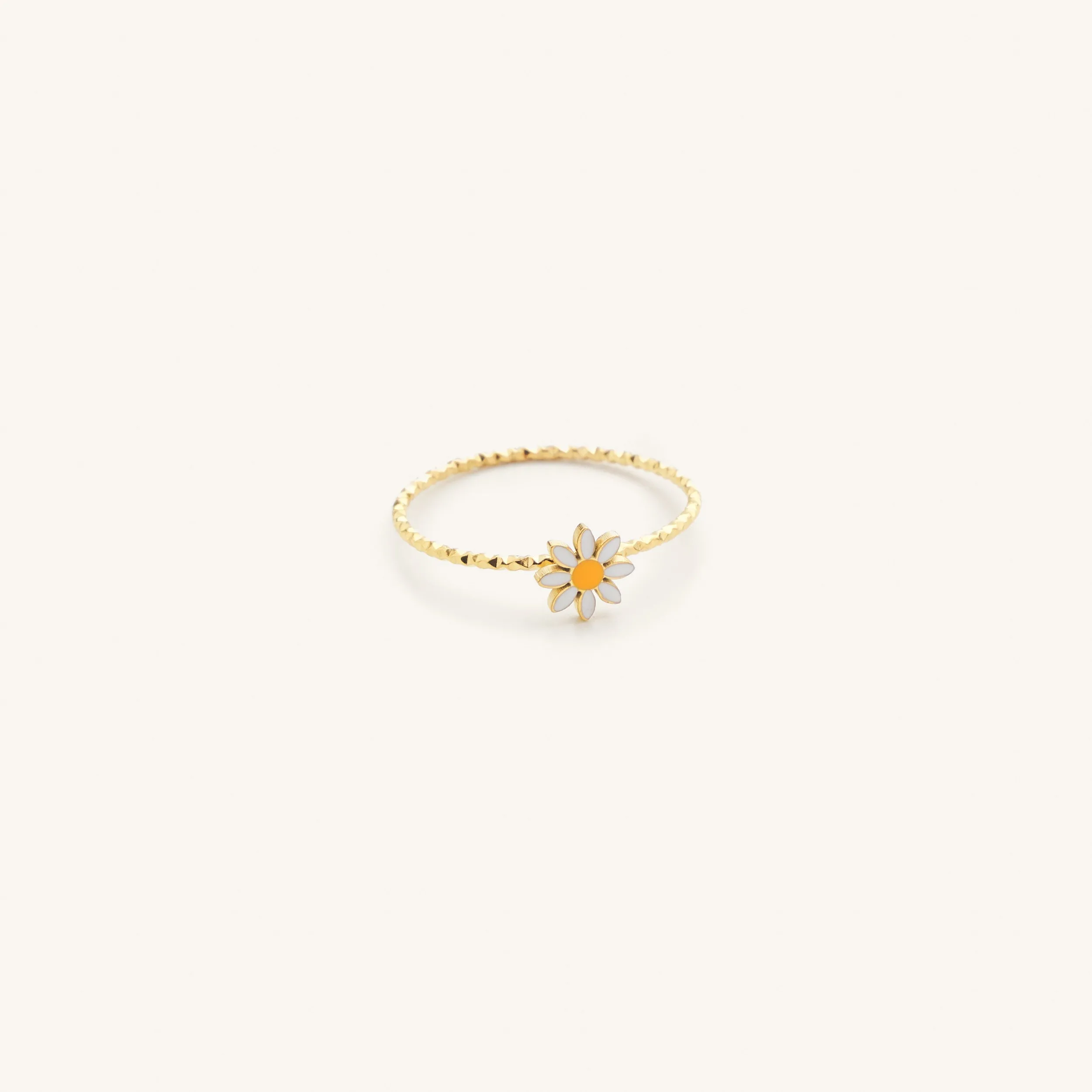 Dainty Daisy Gold Ring