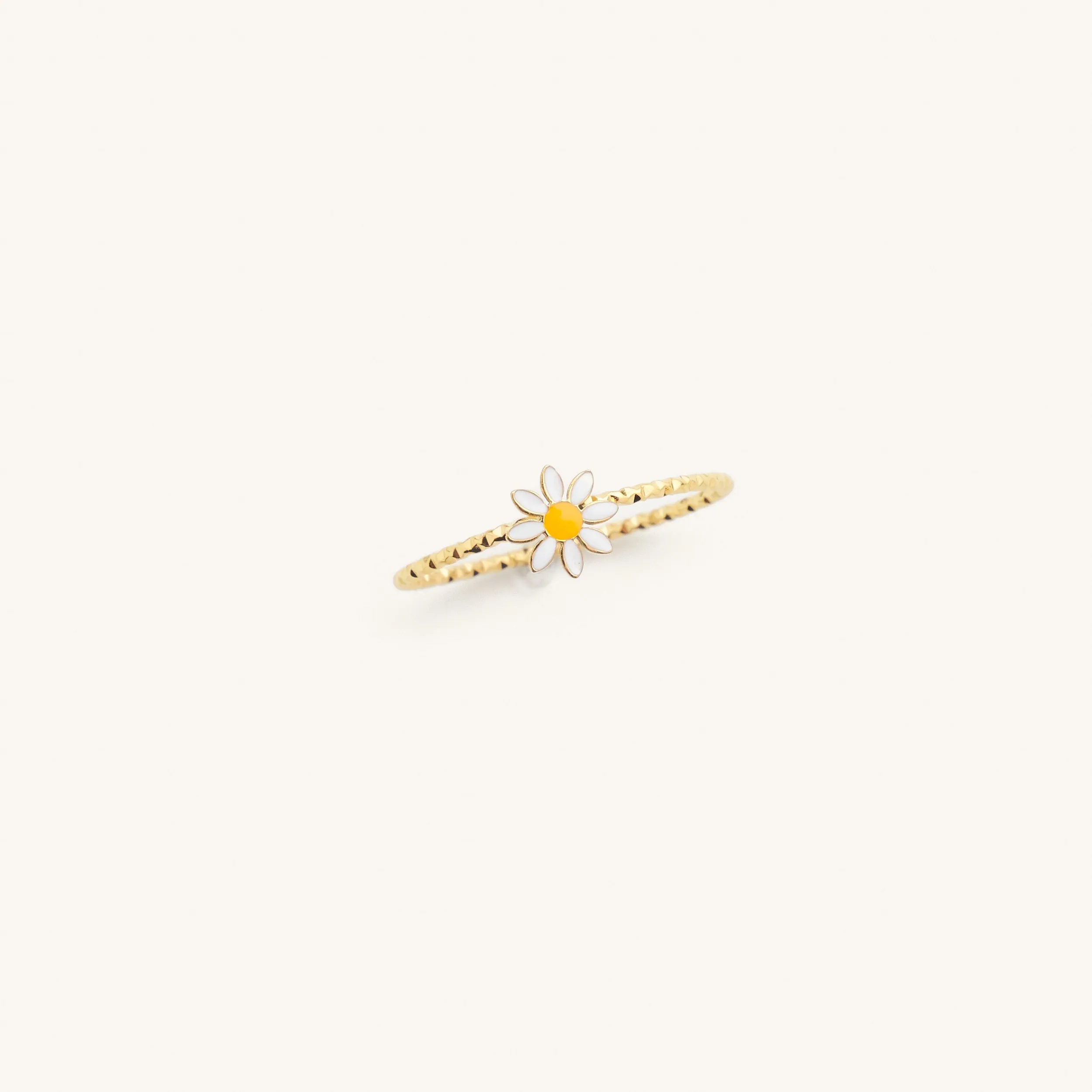 Dainty Daisy Gold Ring
